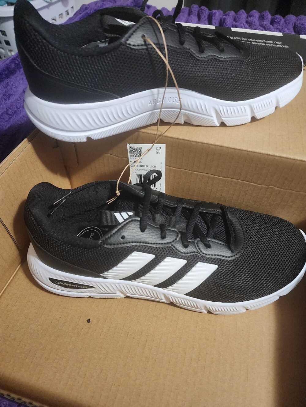 adidas Black and White Men's Athletic Sneakers